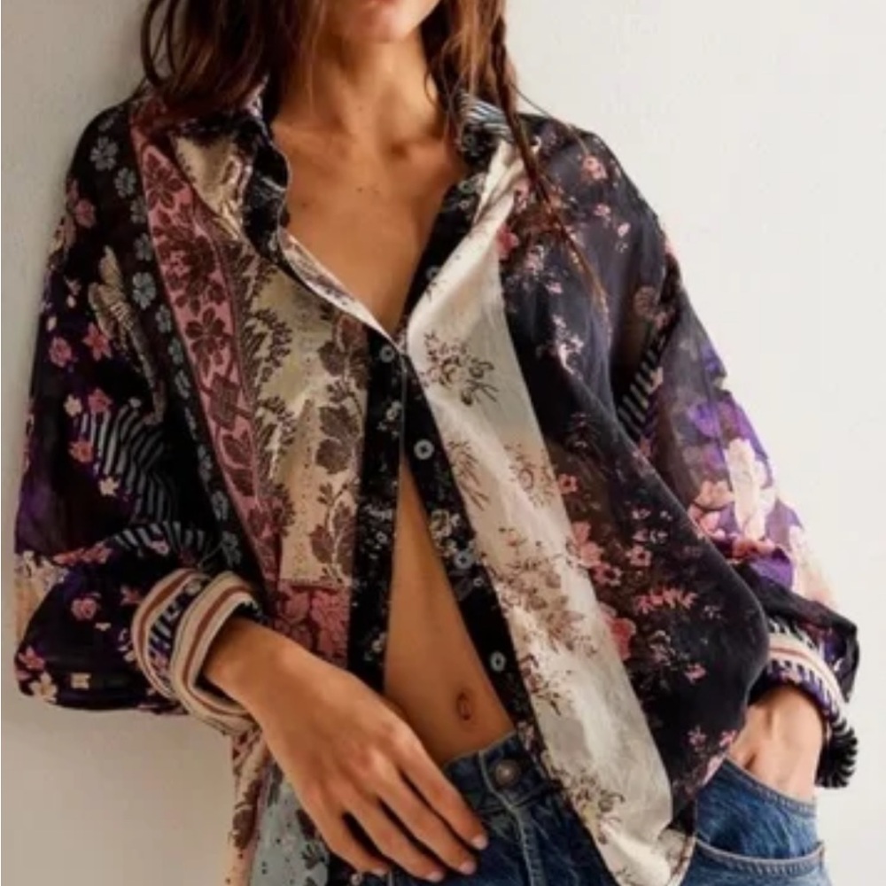 We the Free beautiful Patchwork women’s Shirt